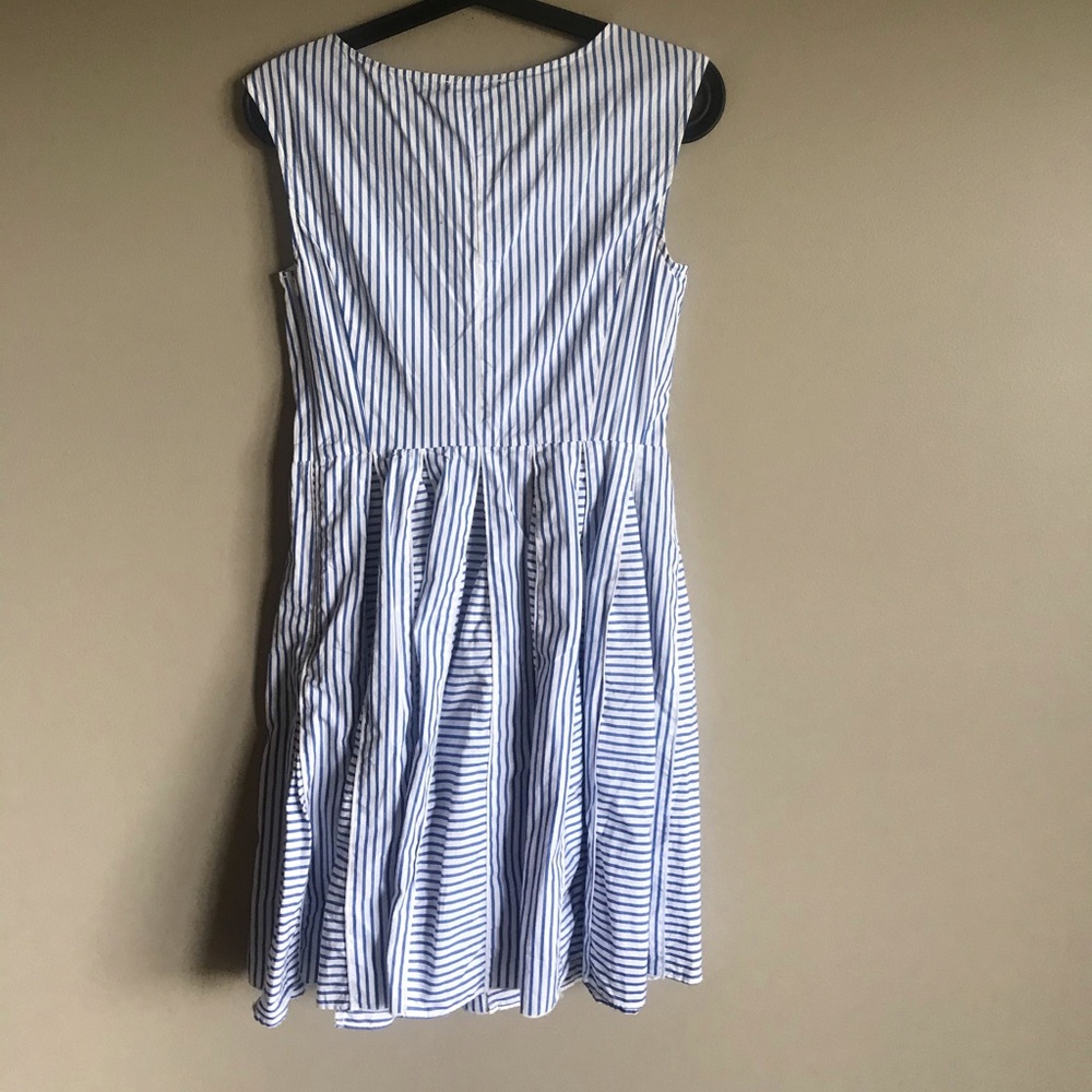 Max & Co. blue white striped summer dress size s - Picture 2 of 3